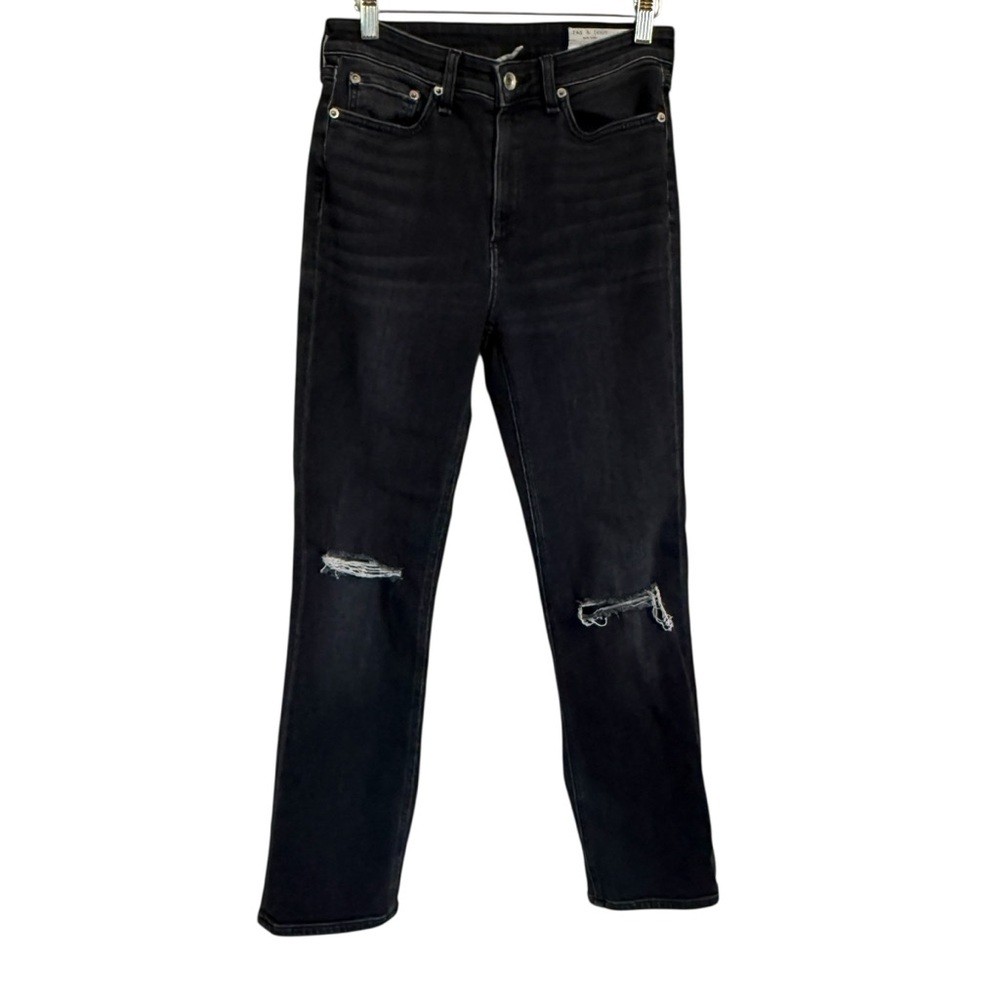 Rag & Bone Jeans Nina High Rise Ankle Cigarette Leg Distressed Women’s size 27